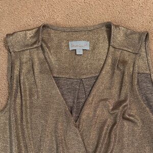 Gold Sleeveless Top
